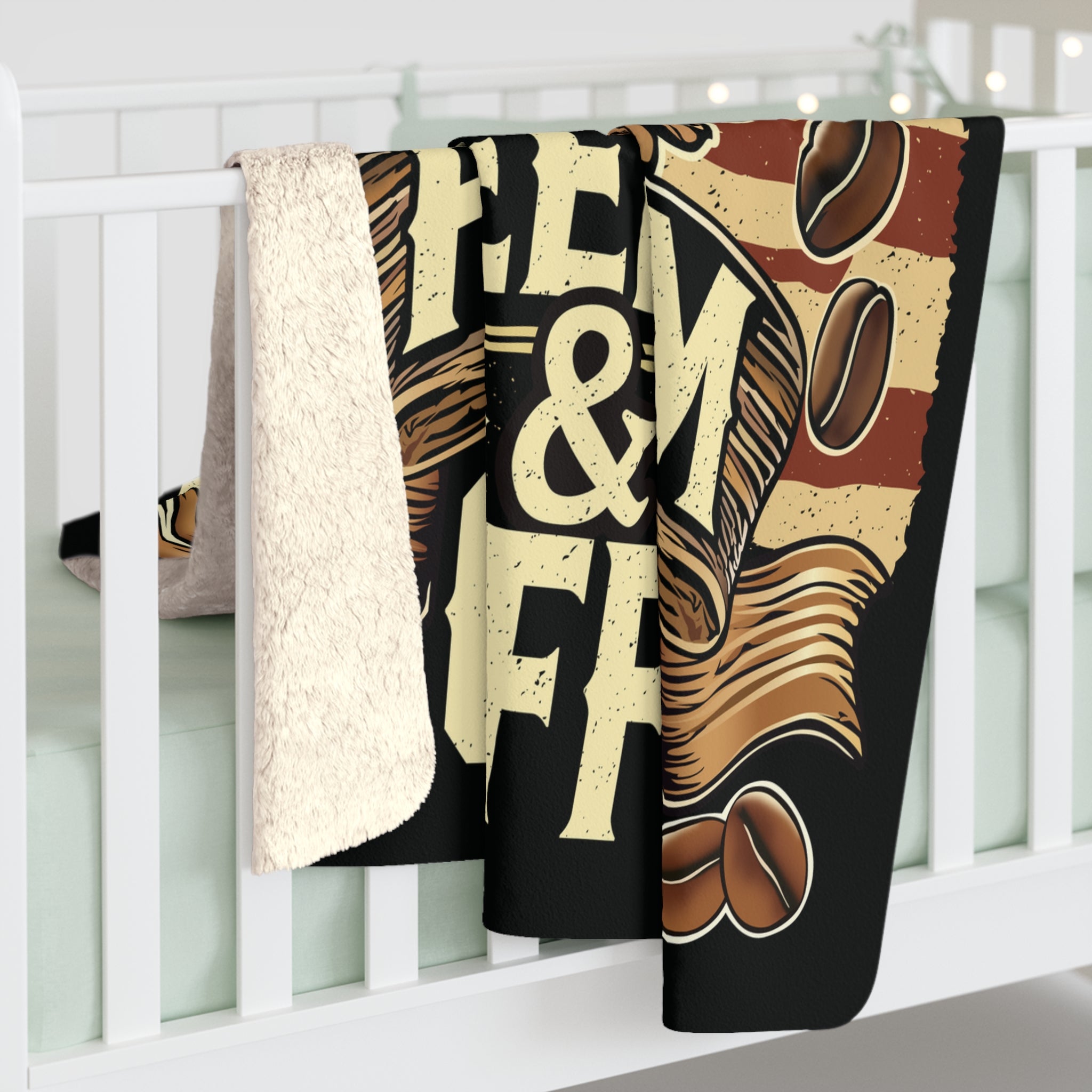 Fueled by Freedom & Coffee - Sherpa Fleece Blanket