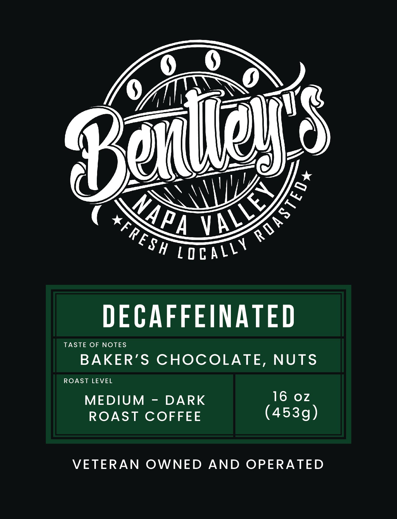 Decaffeinated Coffee - Medium / Dark Roast