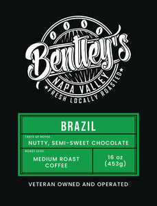 Brazil Coffee Beans Label